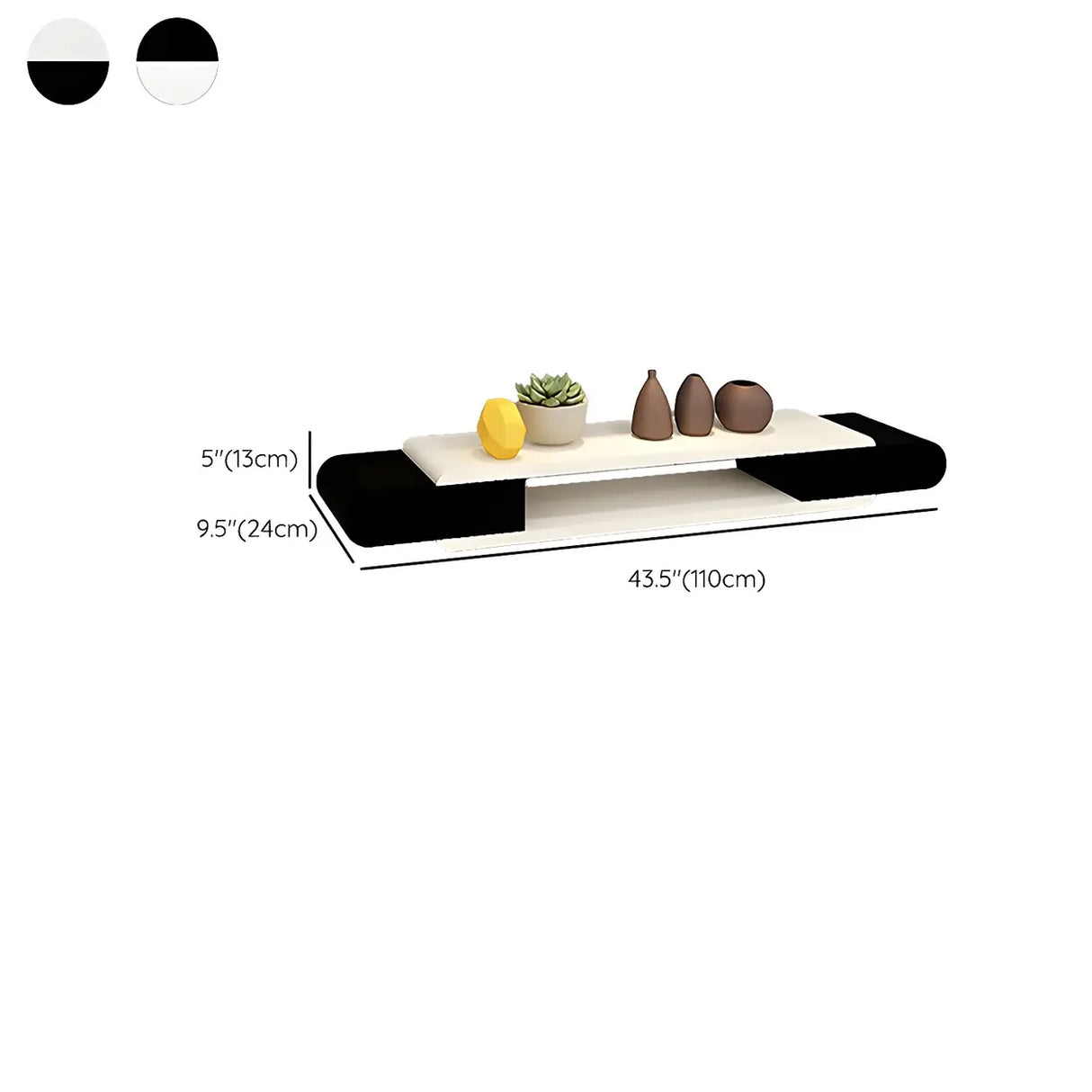 Manufactured Wood Floating Mount Open Storage TV Stand