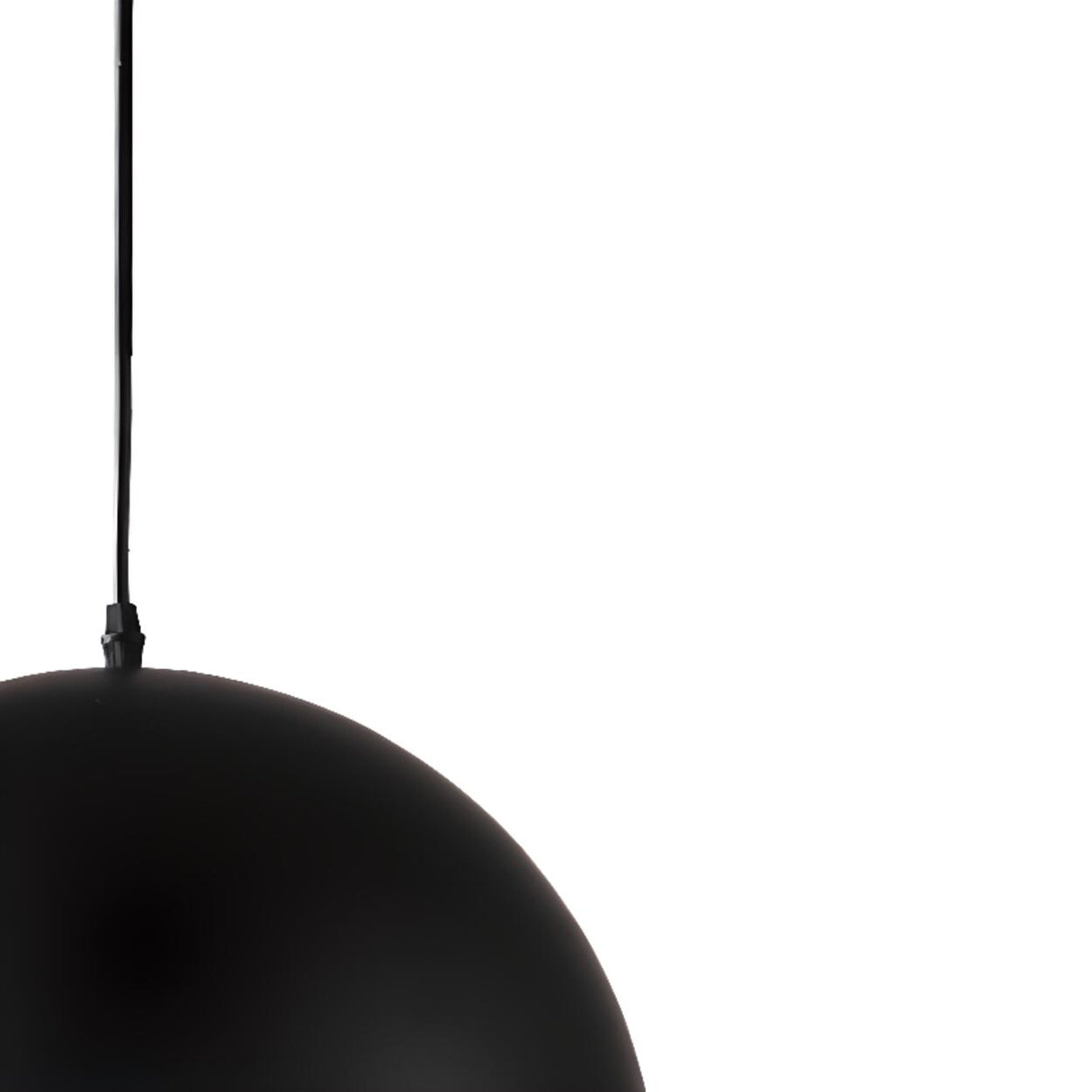 Matte Metal Dome Pendant Light Adjustable Height Image - 15