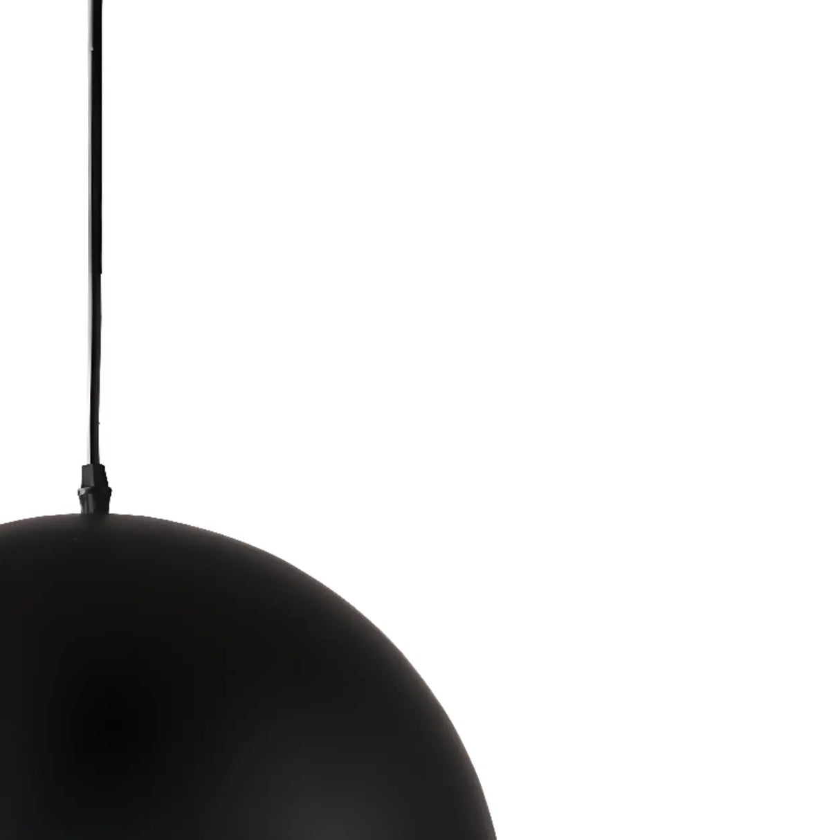 Matte Metal Dome Pendant Light Adjustable Height Image - 15