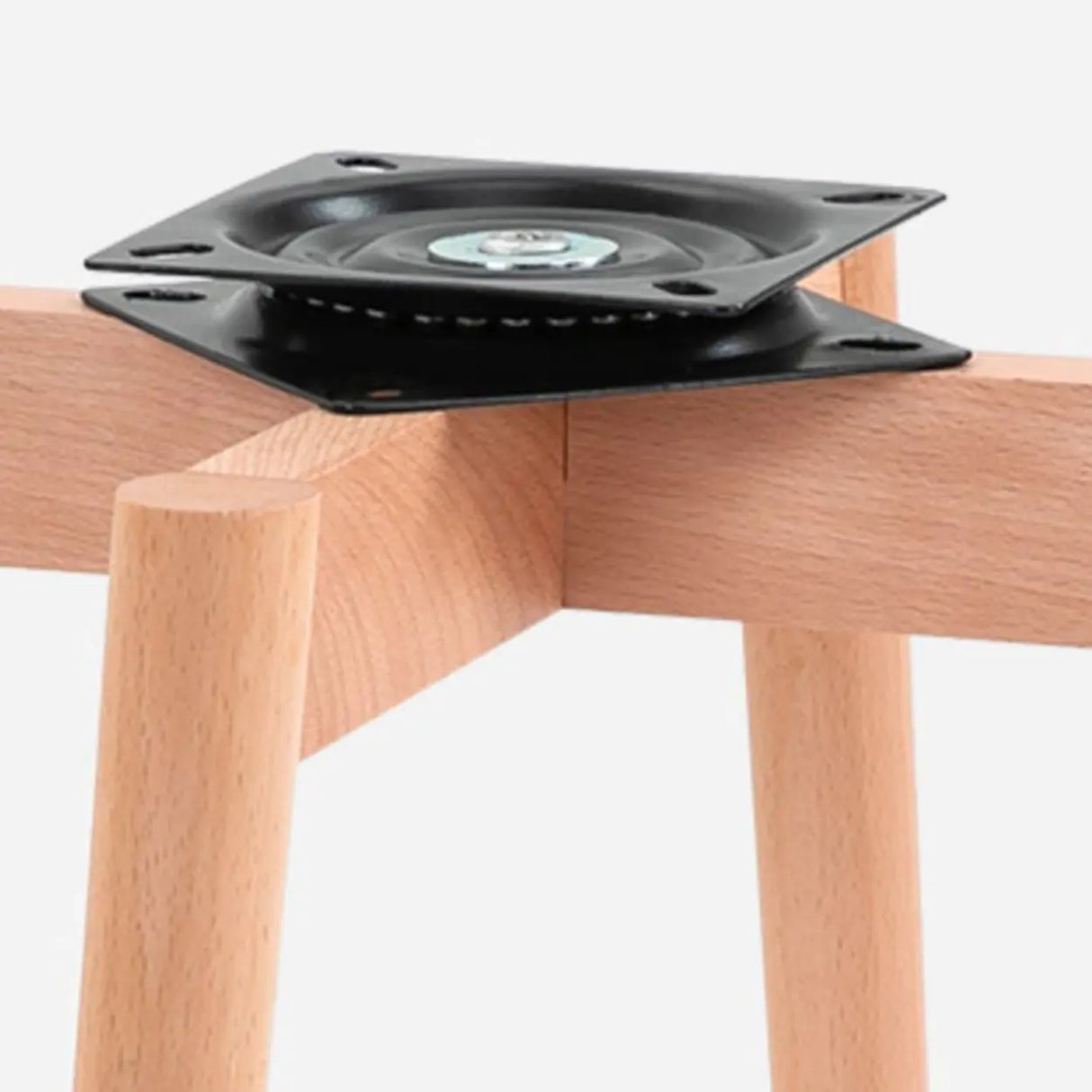 Mid-Back Upholstered Ergonomic Wood Frame Office Chair Image - 17