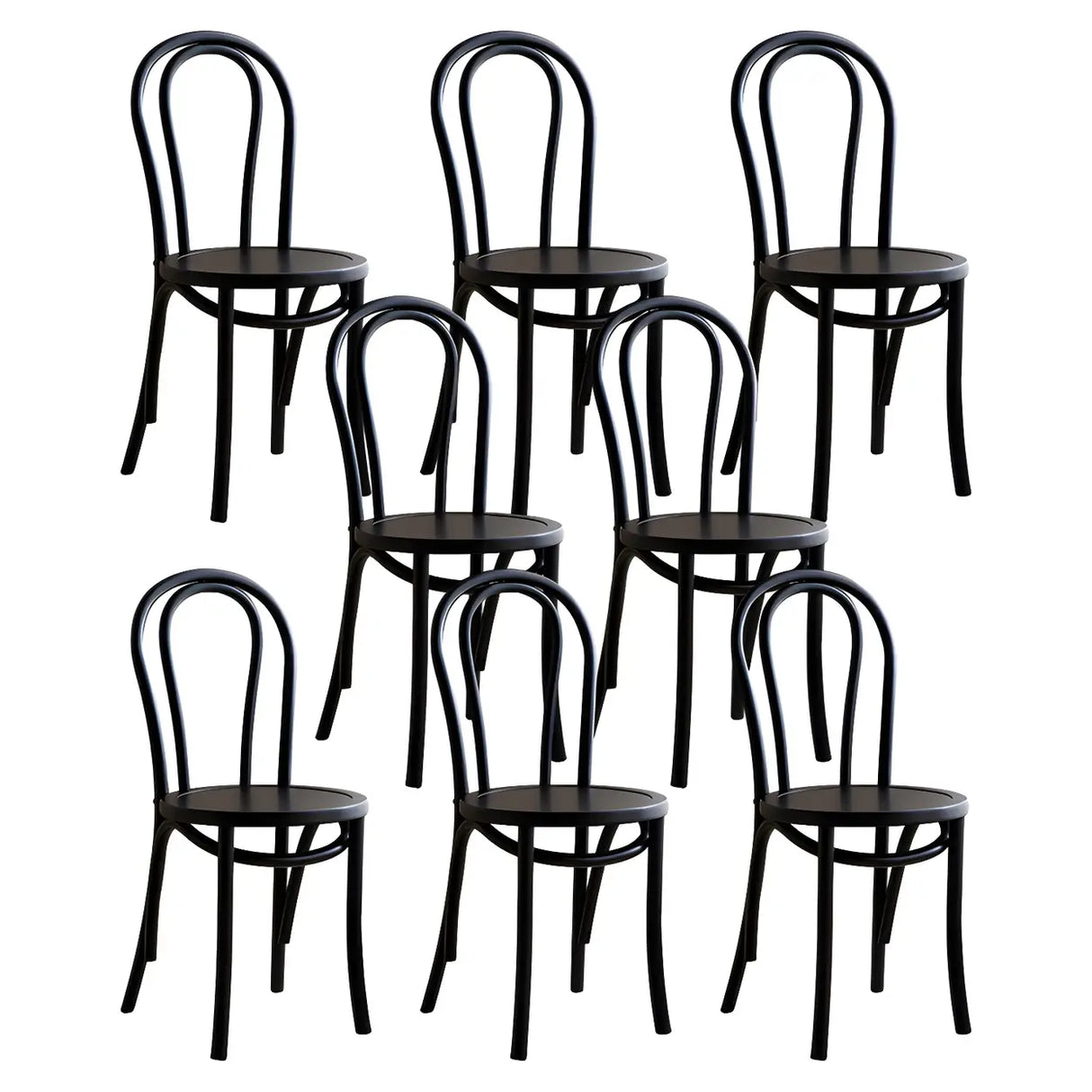 Mid-Century Modern Beech Wood Armless Dining Chair Image - 10