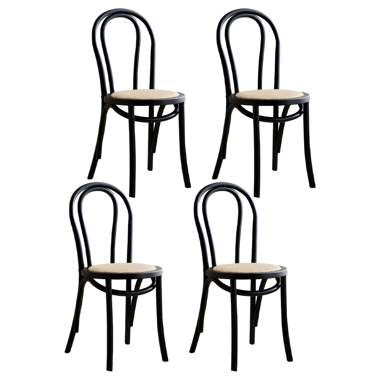 Mid-Century Modern Beech Wood Armless Dining Chair Image - 16