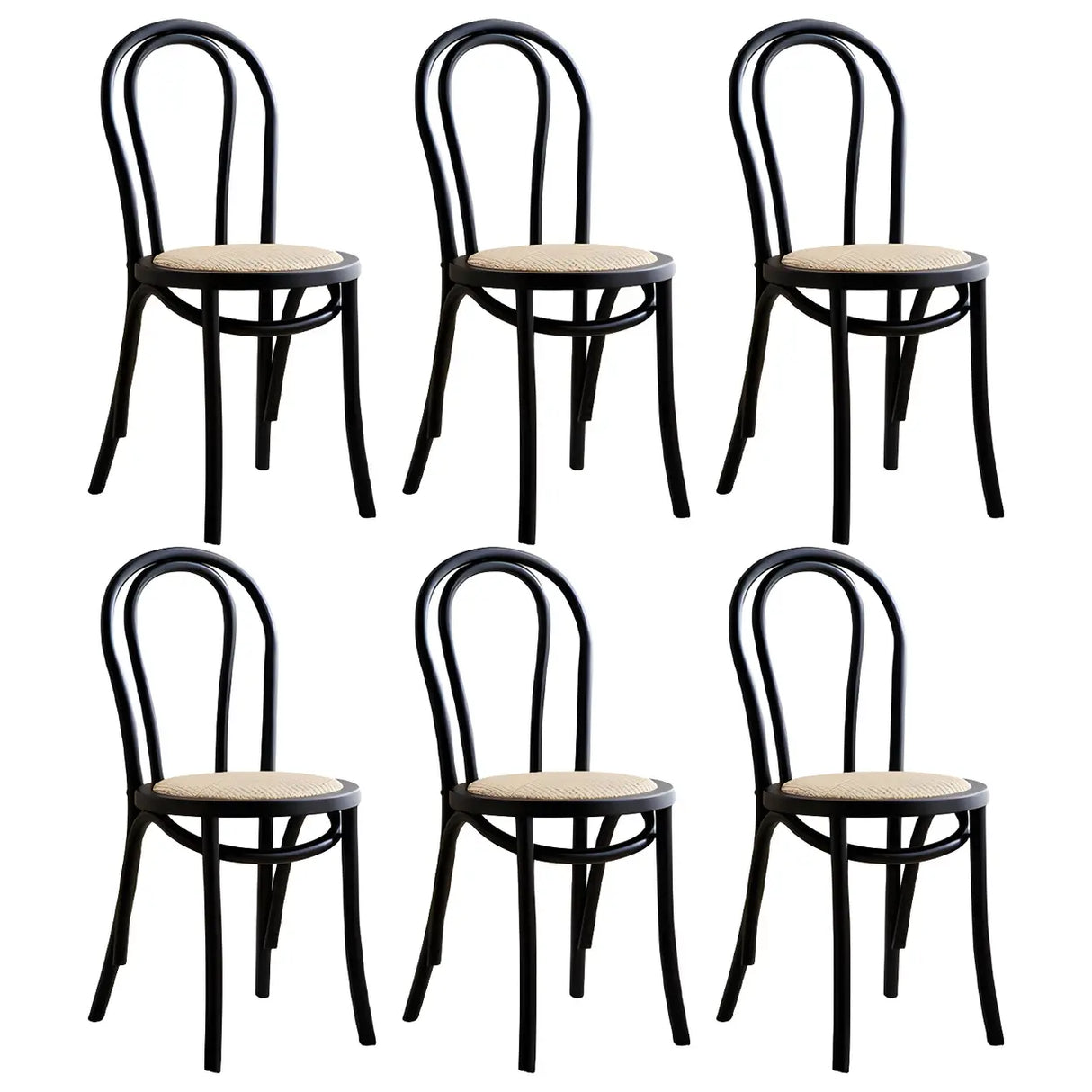 Mid-Century Modern Beech Wood Armless Dining Chair Image - 18