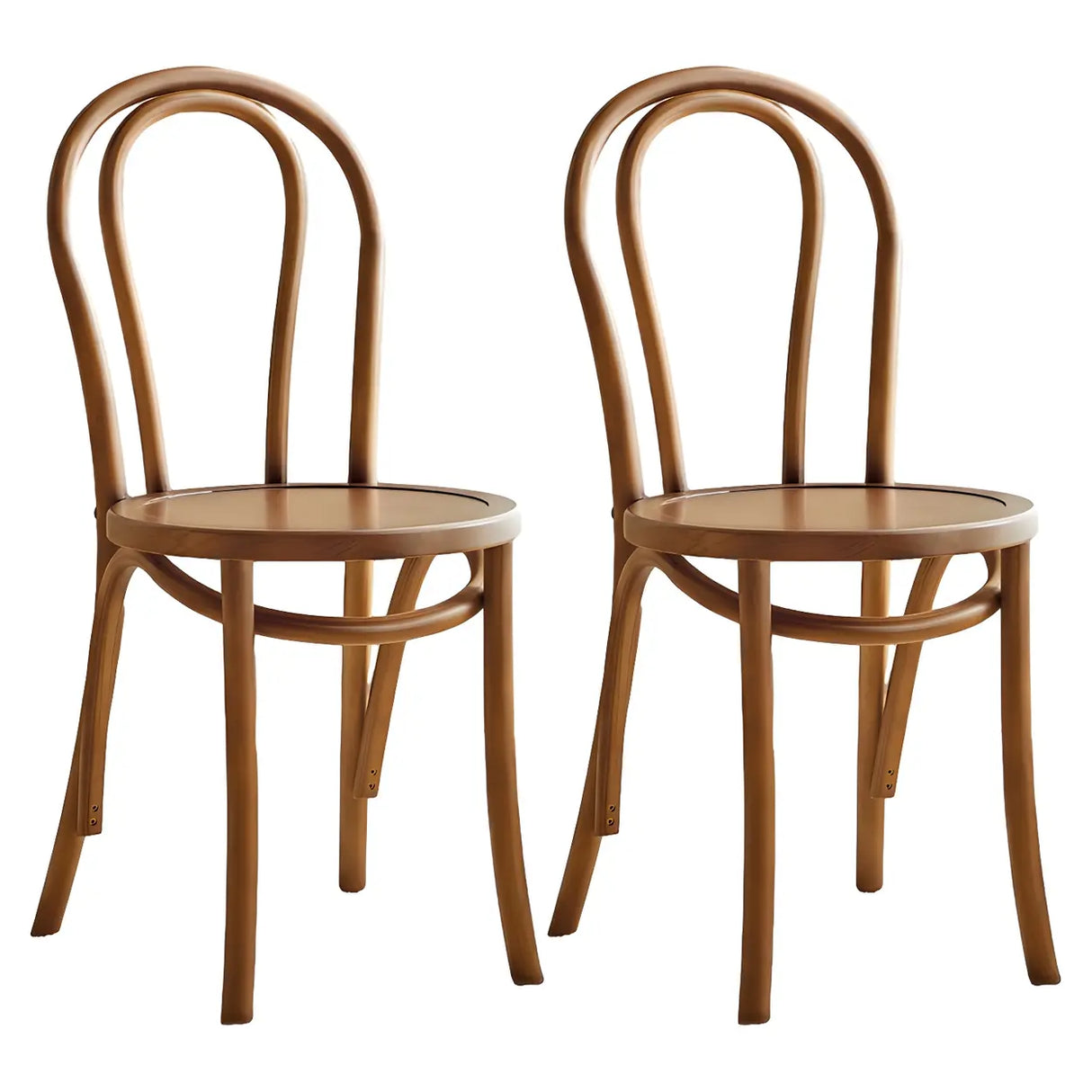 Mid-Century Modern Beech Wood Armless Dining Chair Image - 23