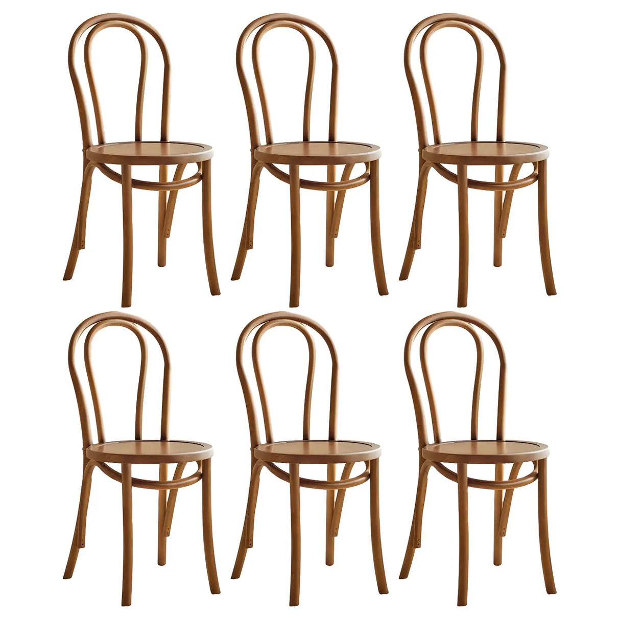 Mid-Century Modern Beech Wood Armless Dining Chair Image - 25