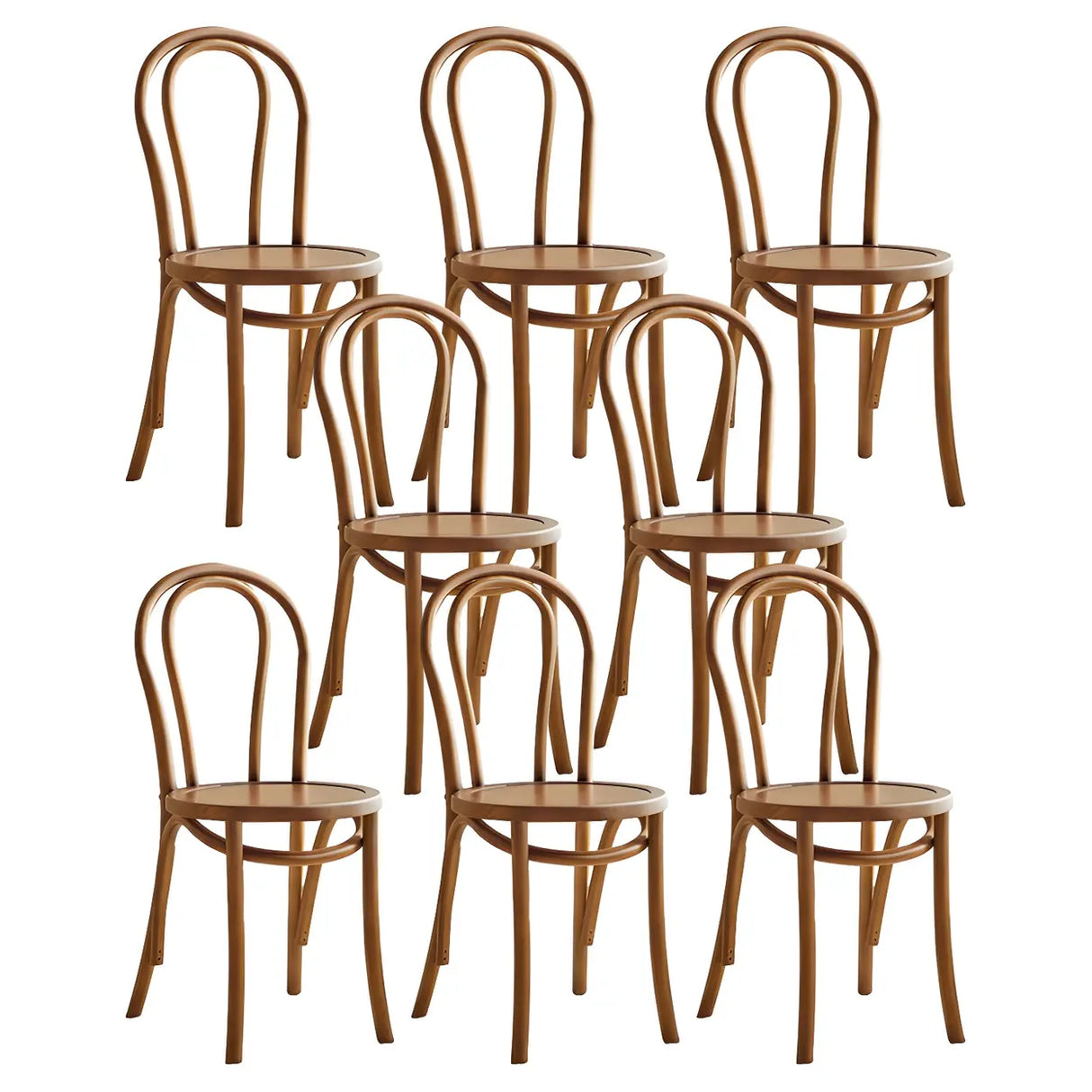 Mid-Century Modern Beech Wood Armless Dining Chair Image - 26