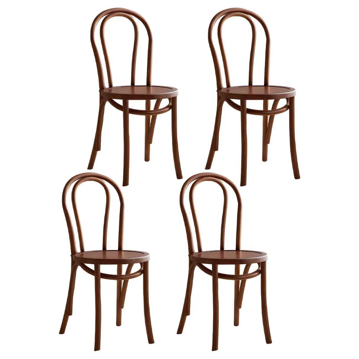 Mid-Century Modern Beech Wood Armless Dining Chair Image - 34