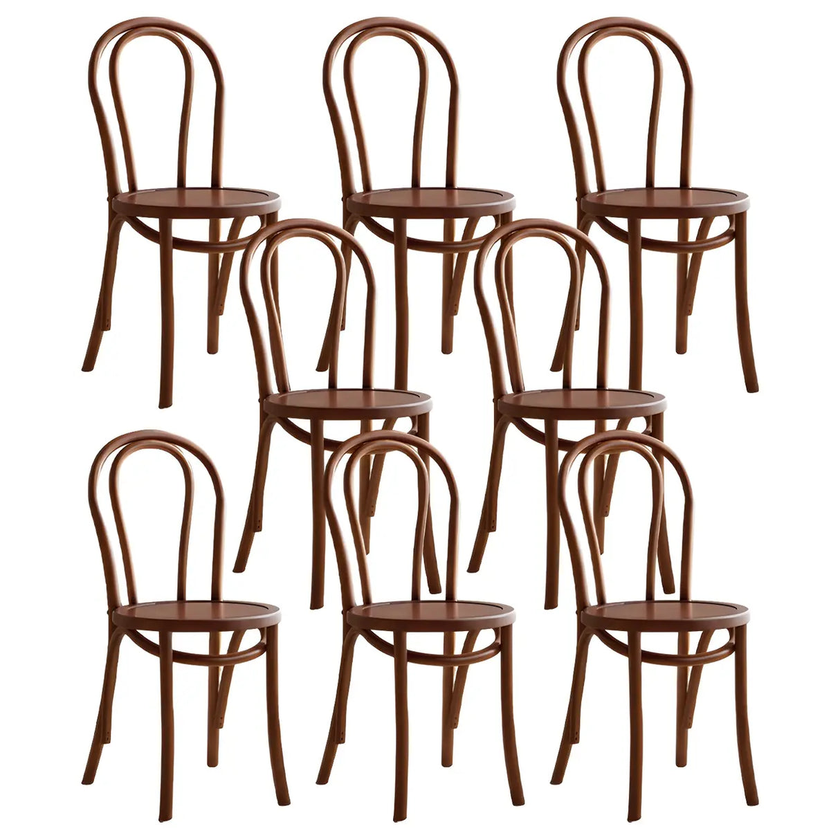 Mid-Century Modern Beech Wood Armless Dining Chair Image - 36