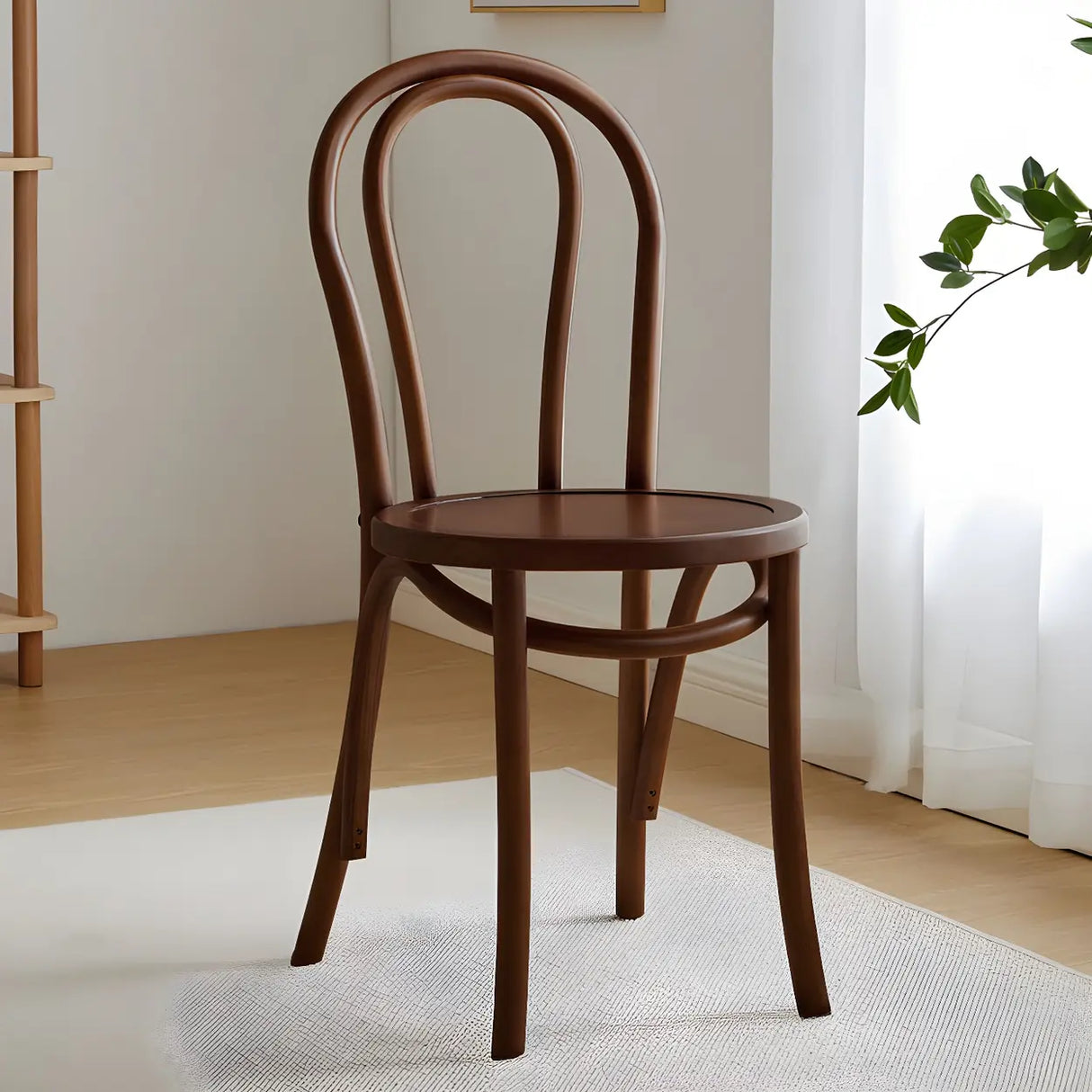 Mid-Century Modern Beech Wood Armless Dining Chair Image - 37