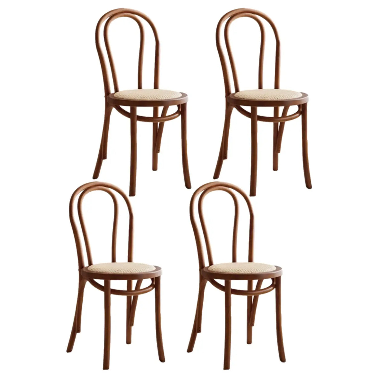 Mid-Century Modern Beech Wood Armless Dining Chair Image - 44