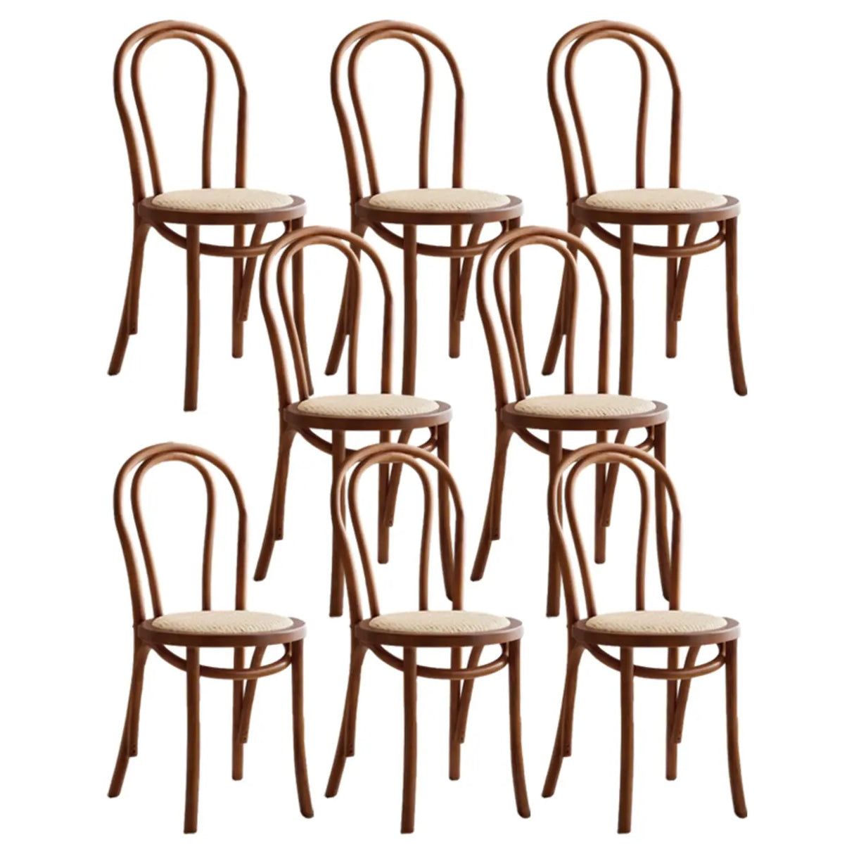 Mid-Century Modern Beech Wood Armless Dining Chair Image - 46