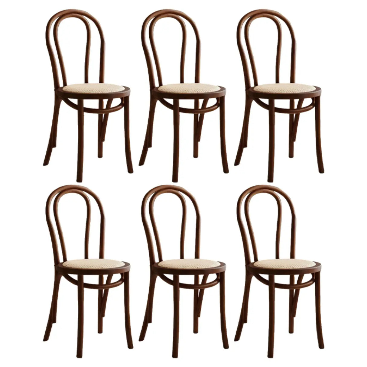 Mid-Century Modern Beech Wood Armless Dining Chair Image - 60