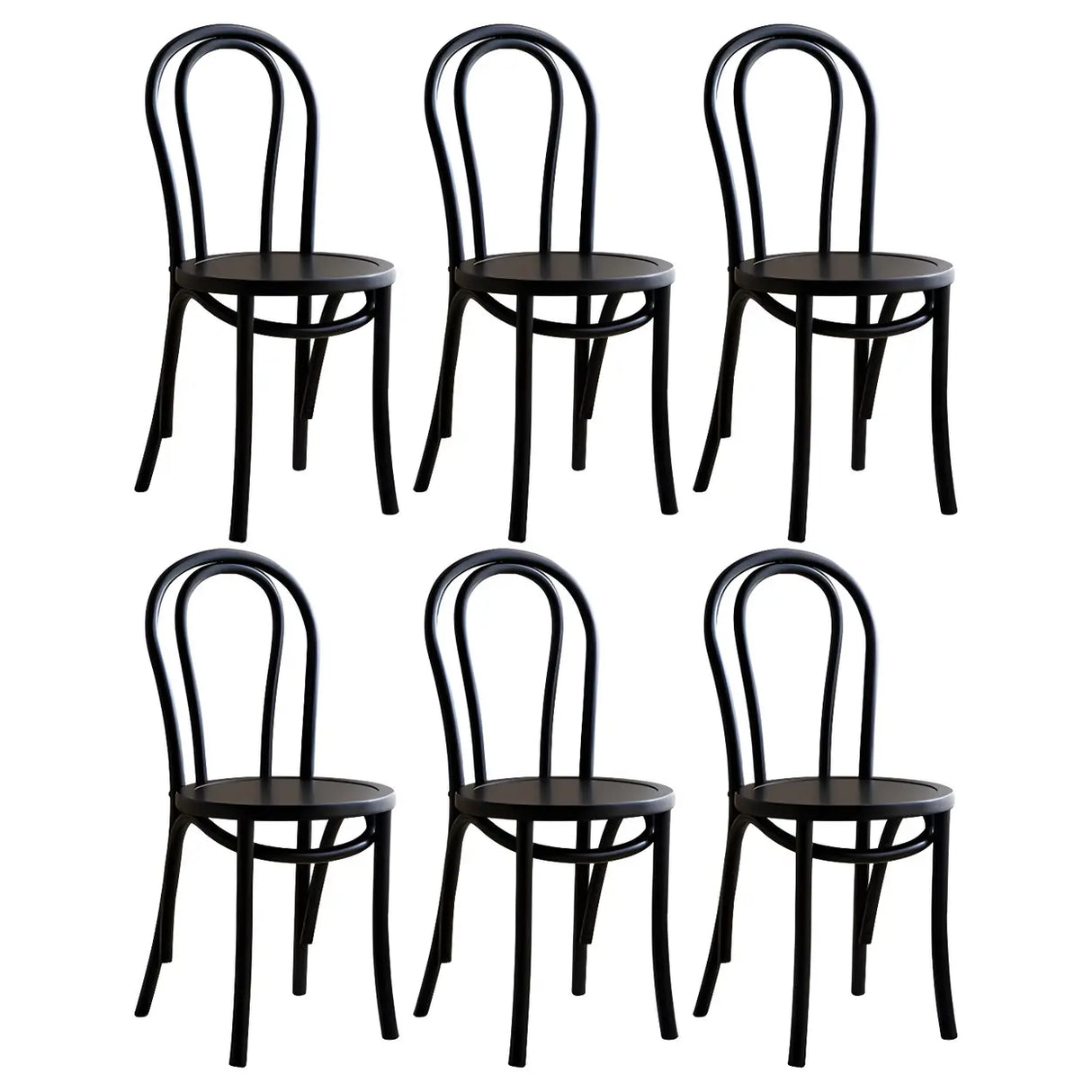 Mid-Century Modern Beech Wood Armless Dining Chair Image - 7