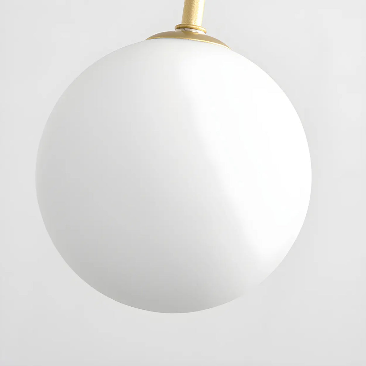 Mid-Century Modern Brass Globe Living Room Chandelier Image - 19