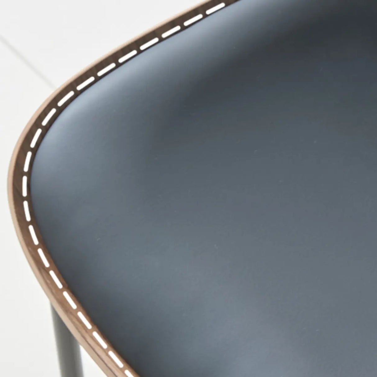 Mid-Century Modern Curved Back Upholstered Dining Chairs Image - 11