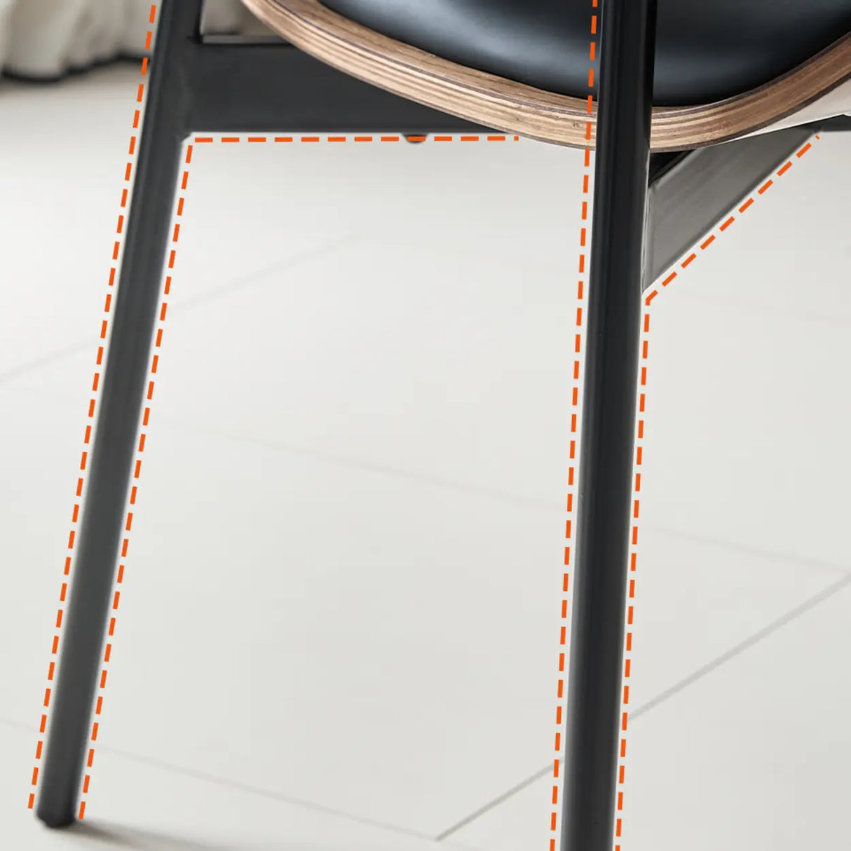 Mid-Century Modern Curved Back Upholstered Dining Chairs Image - 13