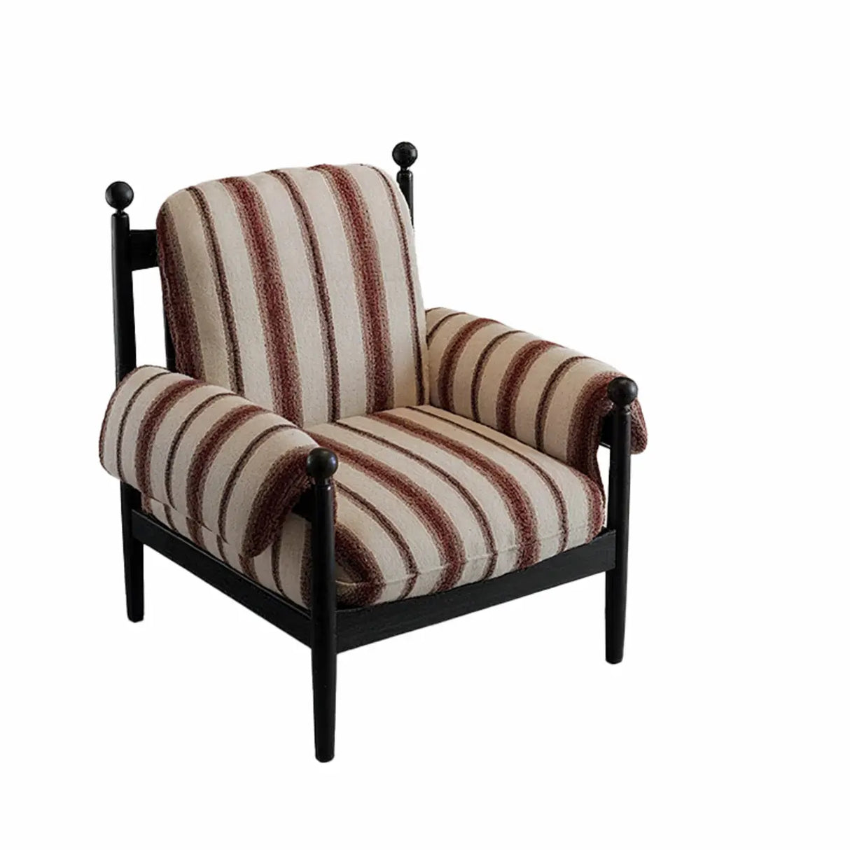 Mid-Century Modern Designer High Back Upholstery Accent Chair Image - 6