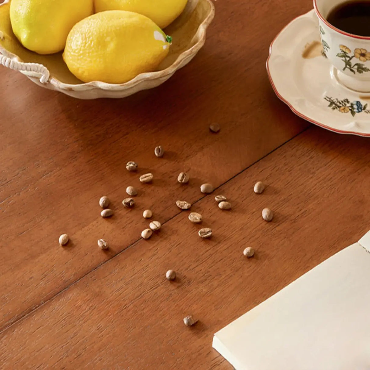 Mid-Century Modern Oval Brown Small Round Extendable Dining Table Image - 5