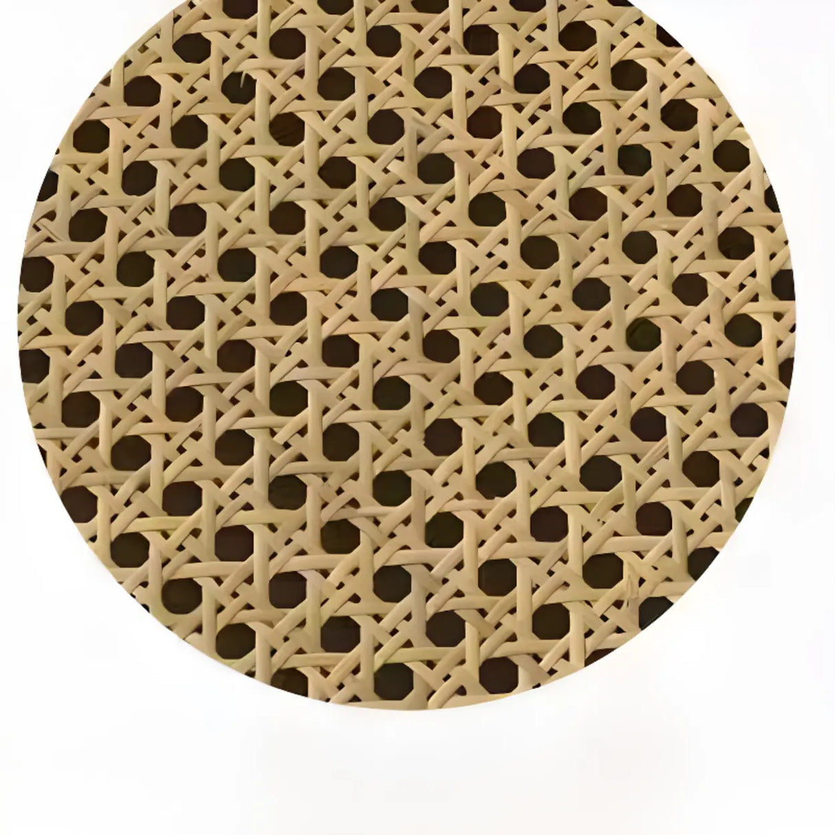 Mid-Century Modern Rattan Black Nightstand with 2 Drawers Image - 7