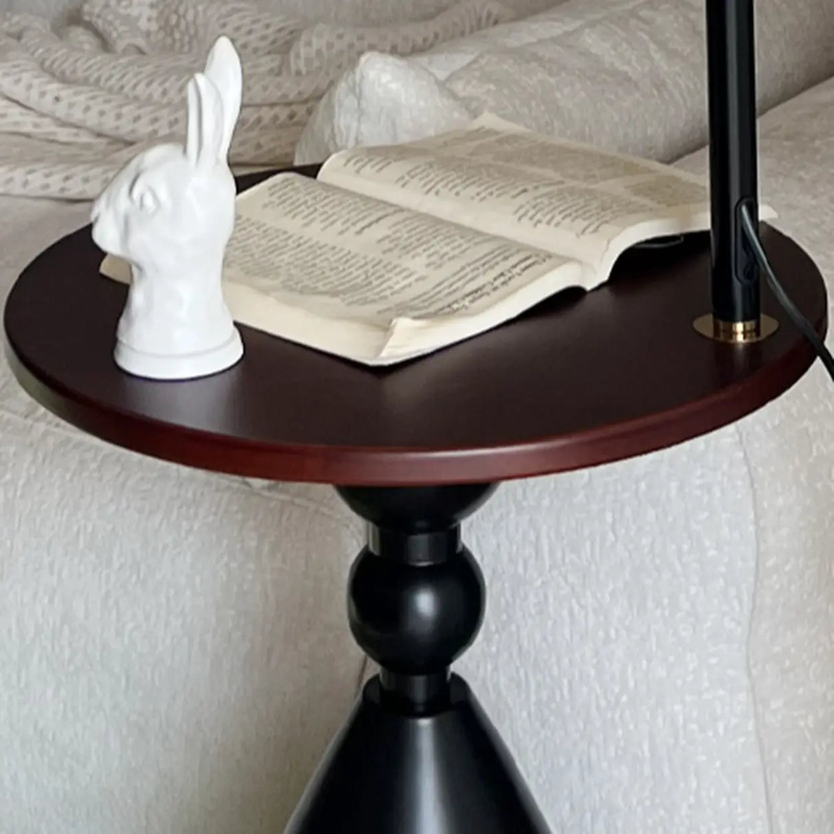 Mid-Century Modern Shelf Adjustable Orange Globe Floor Lamp Image - 8