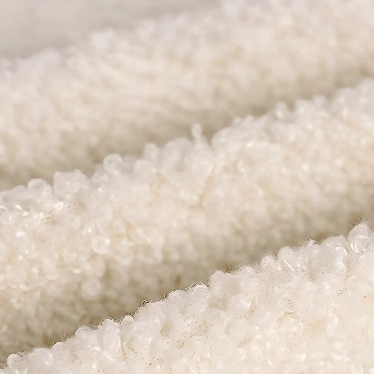 Mid-Century Modern Sherpa Upholstered Armrest Accent Chair Image - 8