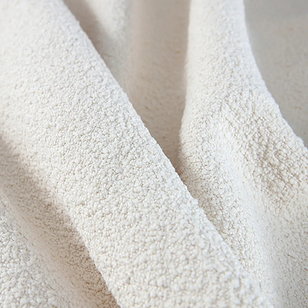 Mid-Century Modern Sherpa Yellow Accent Chair with Wood Legs Image - 7