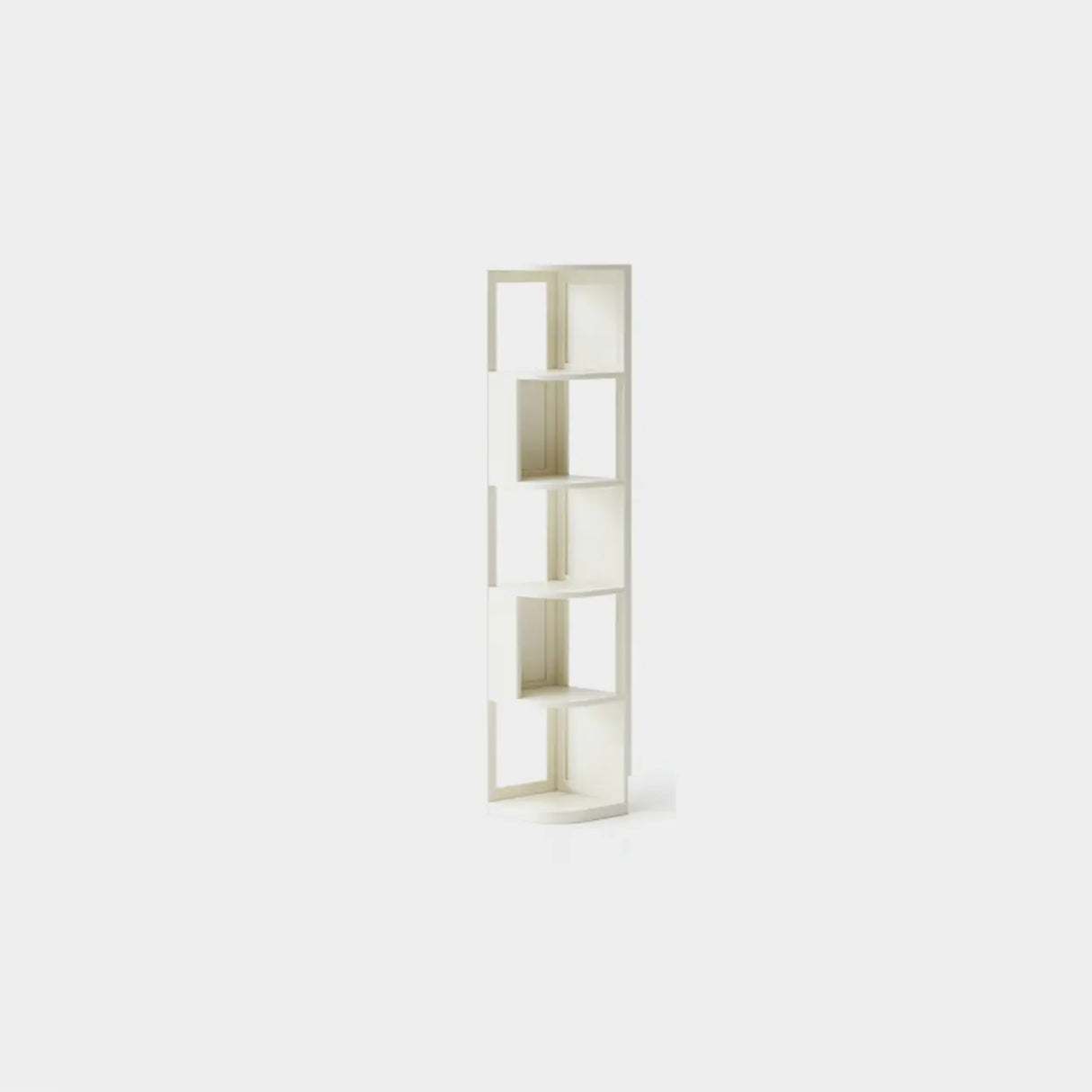Mid-Century Modern Stand Wood Vertical Corner Bookshelf Image - 22
