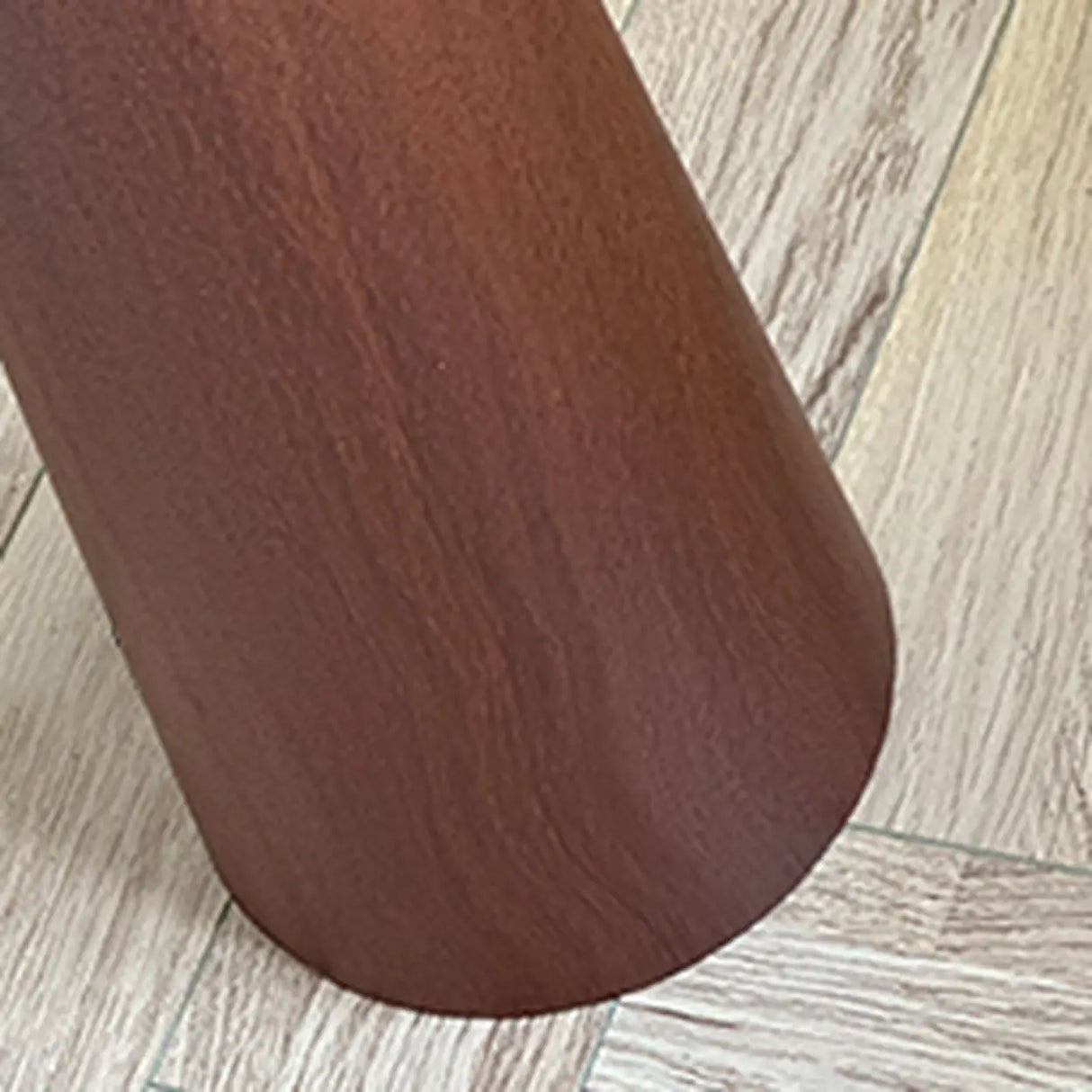 Mid-Century Modern Tapered Column Fabric Drum Floor Lamp Image - 7