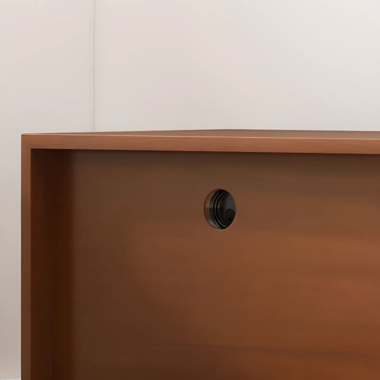 Mid-Century Modern Walnut Wood TV Stand with Ample Storage Image - 8