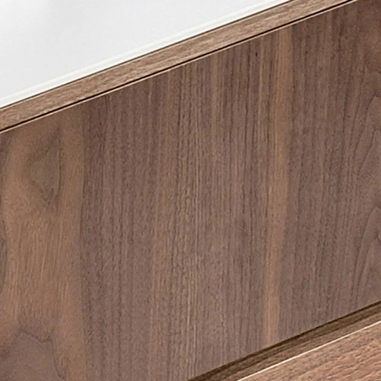 Mid-Century Modern Walnut Wood TV Stand with Drawers Image - 12