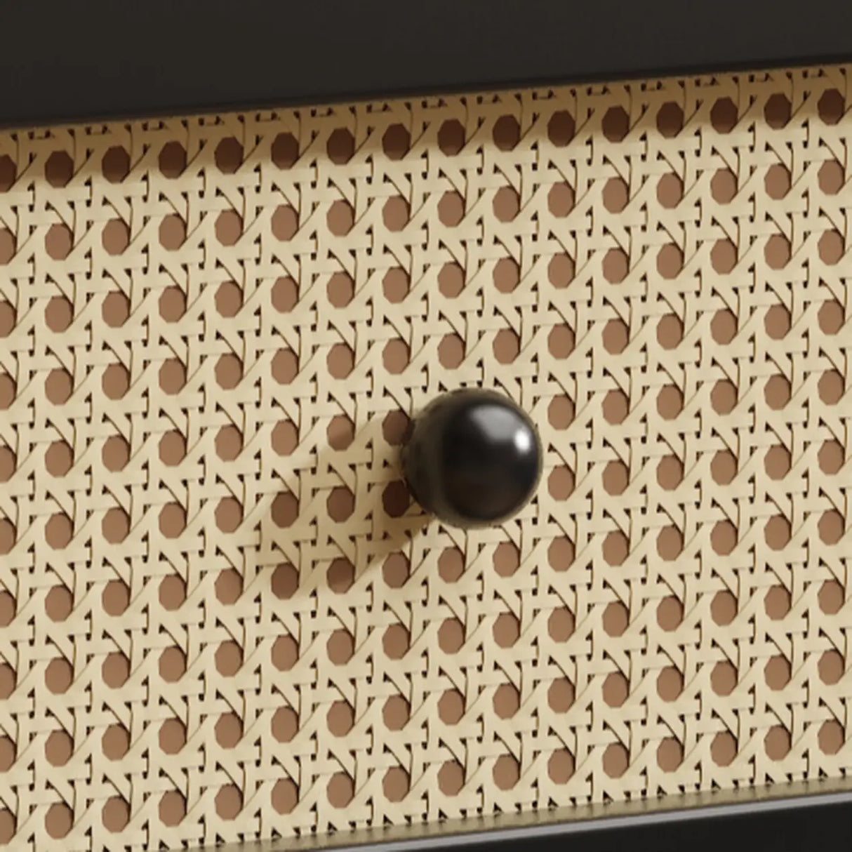 Mid-Century Modern White Wood Nightstand with Drawers Image - 8