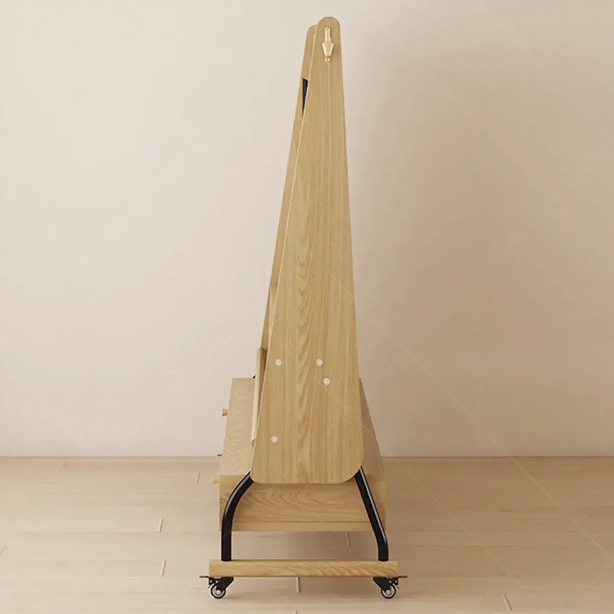 Mid-Century Modern Wood Movable Adjustable TV Mount TV Stand Image - 11
