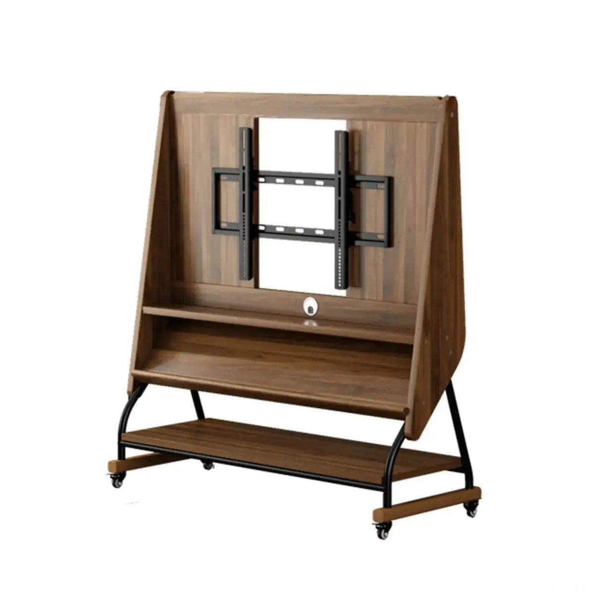 Mid-Century Modern Wood Movable Adjustable TV Mount TV Stand Image - 17