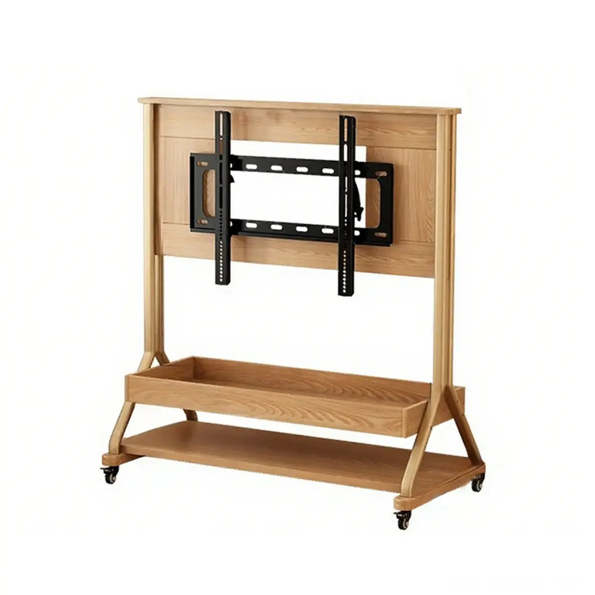 Mid-Century Modern Wood Movable Adjustable TV Mount TV Stand Image - 24