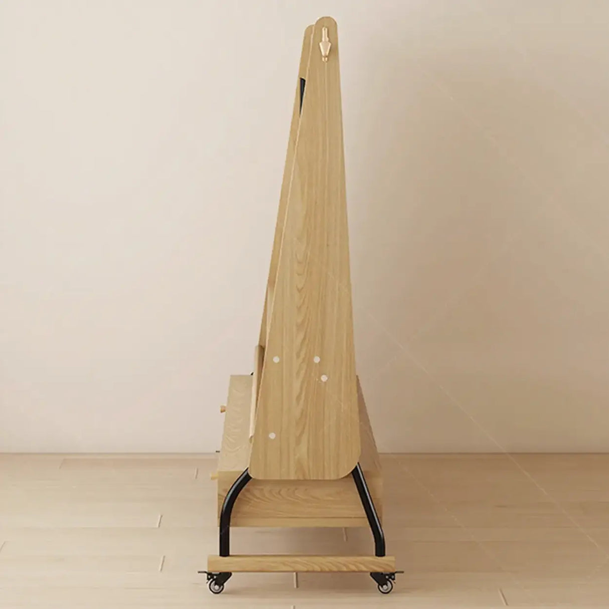 Mid-Century Modern Wood Movable Adjustable TV Mount TV Stand Image - 9