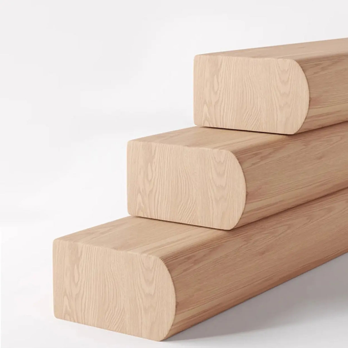 Mid-Century Modern Wood Open Back Upholstered Dining Chair Image - 6