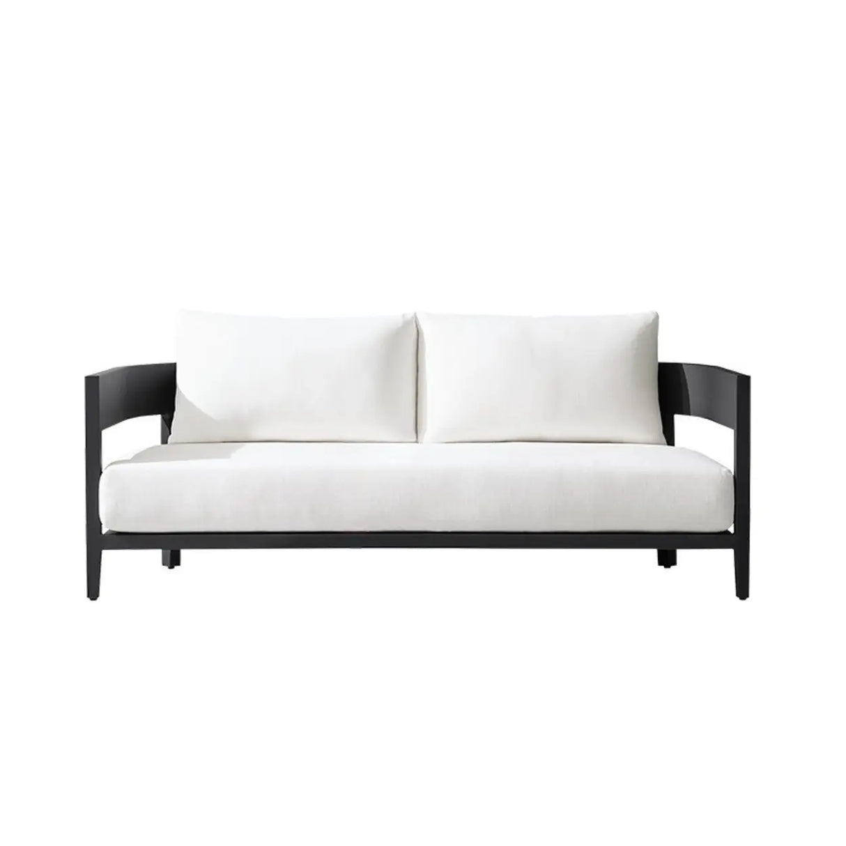 Mildew Resistant Modular Metal Beige Patio Sofa Set Image - 12