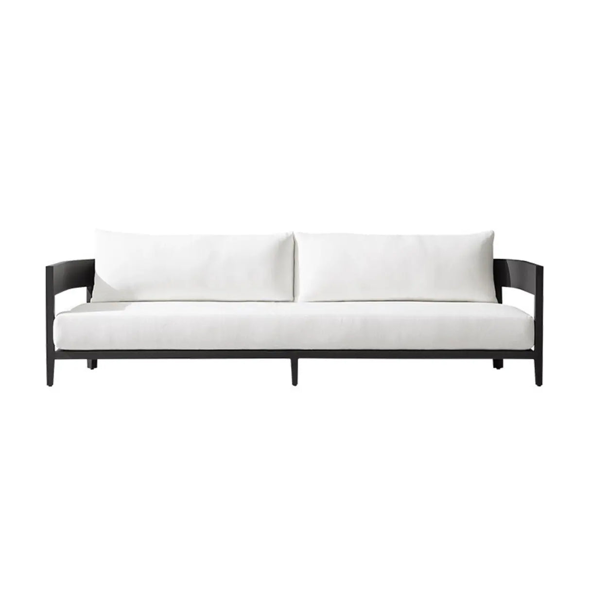 Mildew Resistant Modular Metal Beige Patio Sofa Set Image - 17