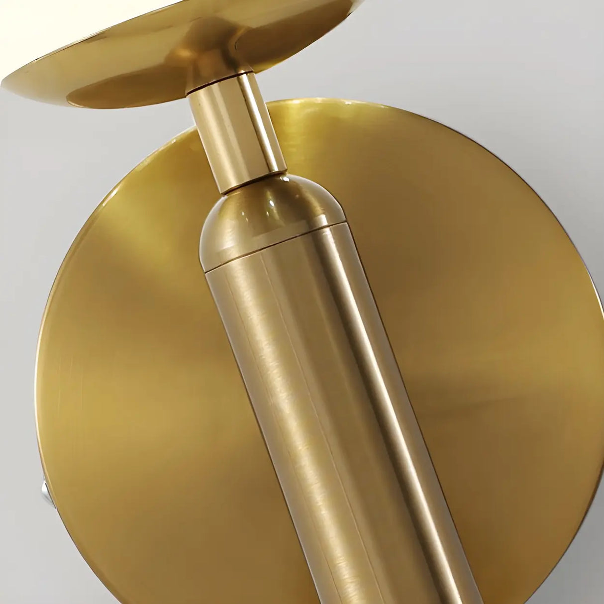 Mini Simple Glass Globe Black Finish Wall Vanity Light Image - 11