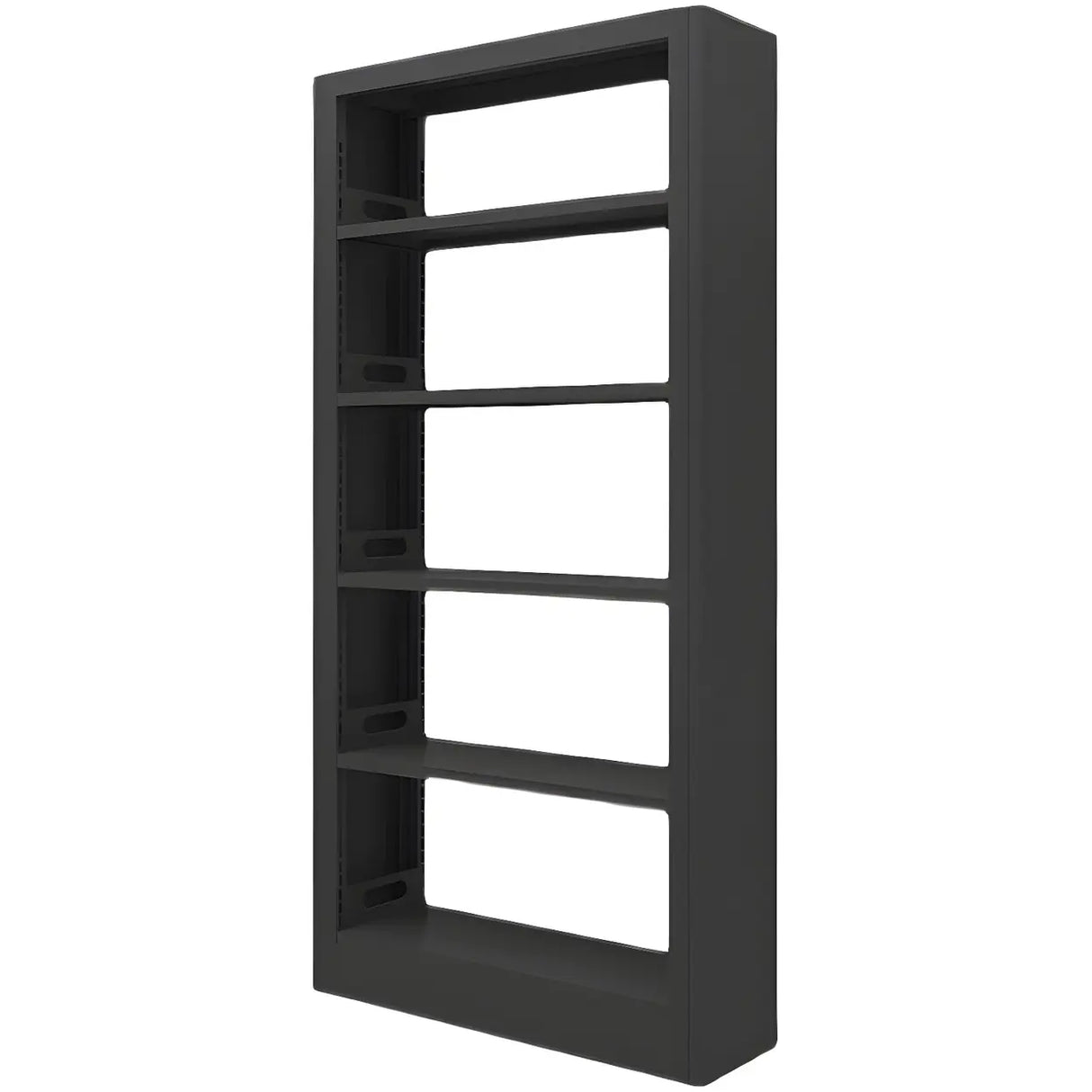 Minimalist 6-Tier Steel Rectangular Standard Bookcase Image - 11