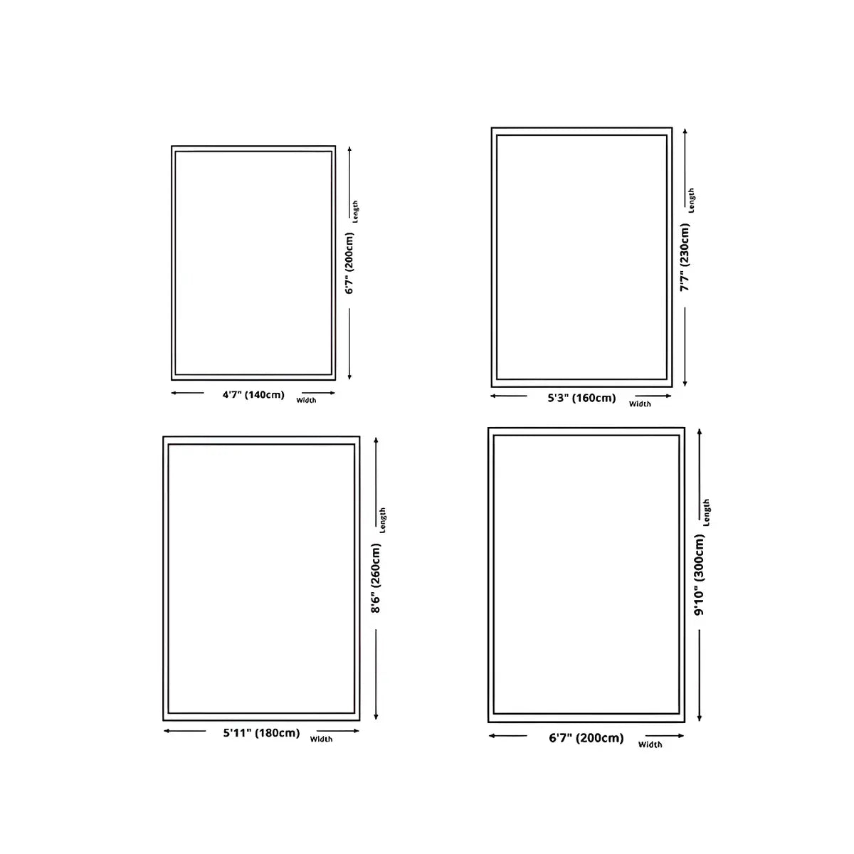 Minimalist Abstract Wool Gray-White Living Room Area Rug