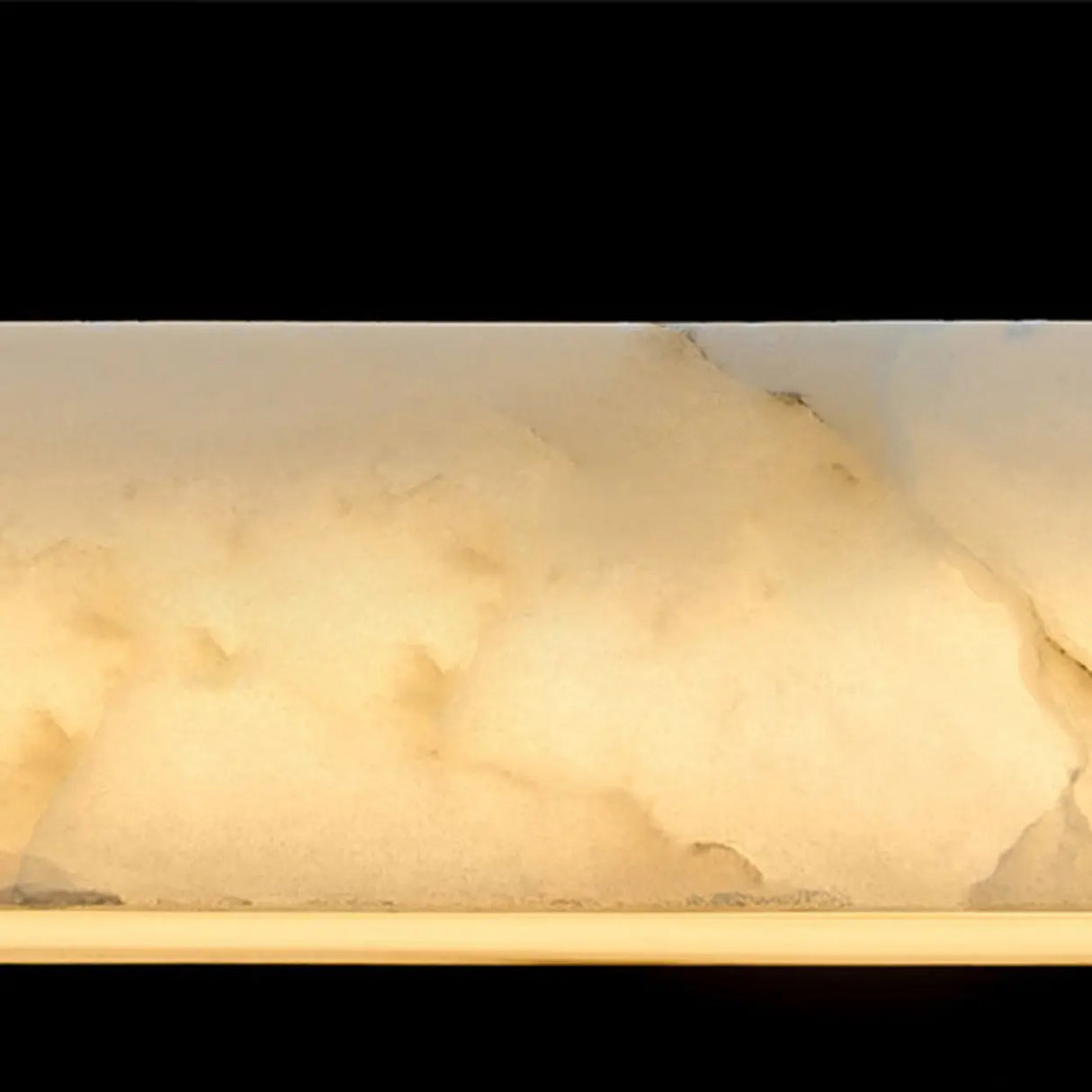 Minimalist Alabaster Linear Pendant Light Kitchen Island Image - 8