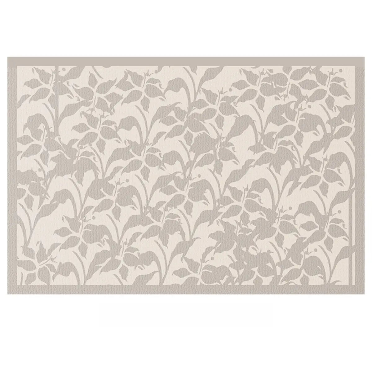 Minimalist Beige Rectangular Skid-Resistant Area Rug Image - 6