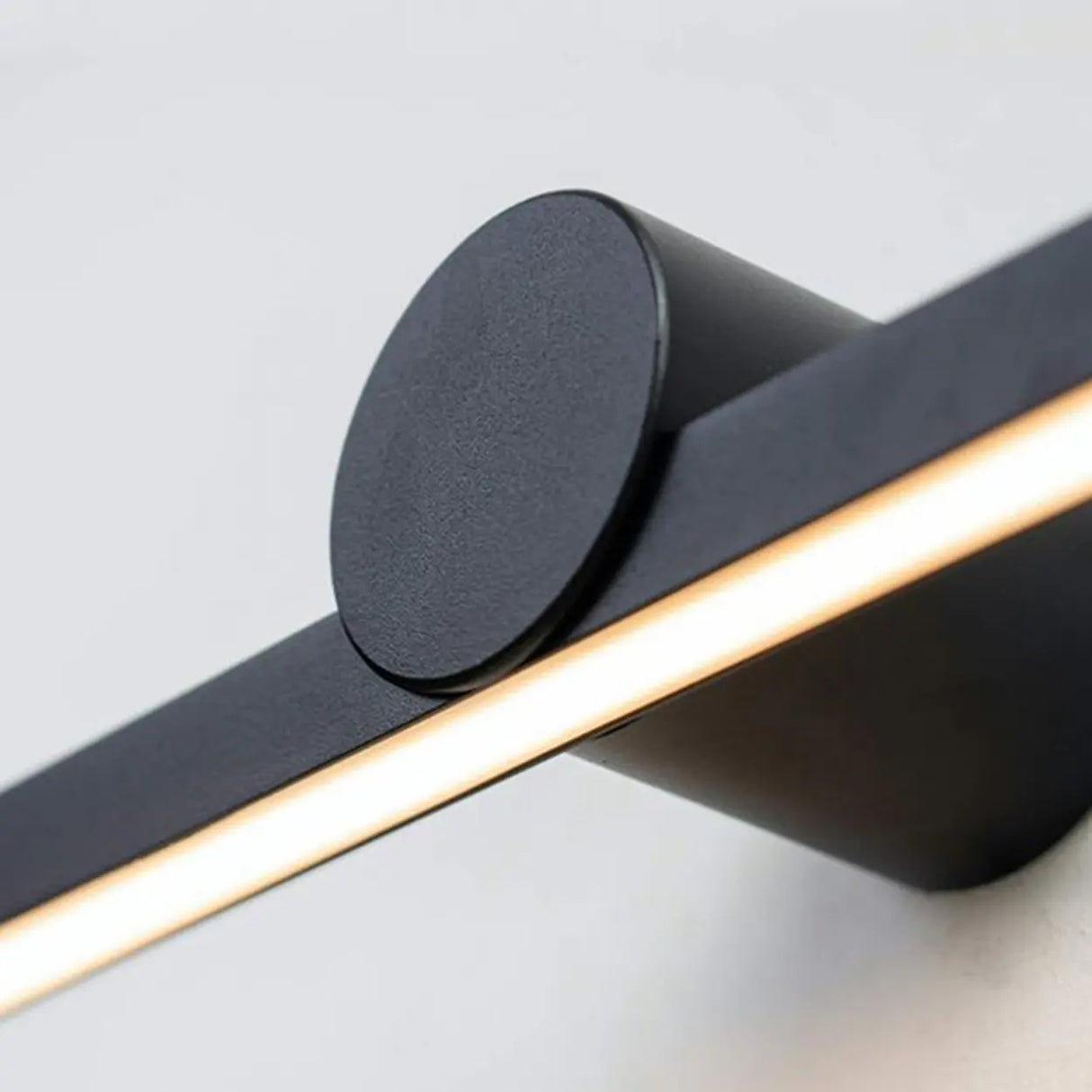 Minimalist Black Linear LED Vanity Wall Light Image - 12
