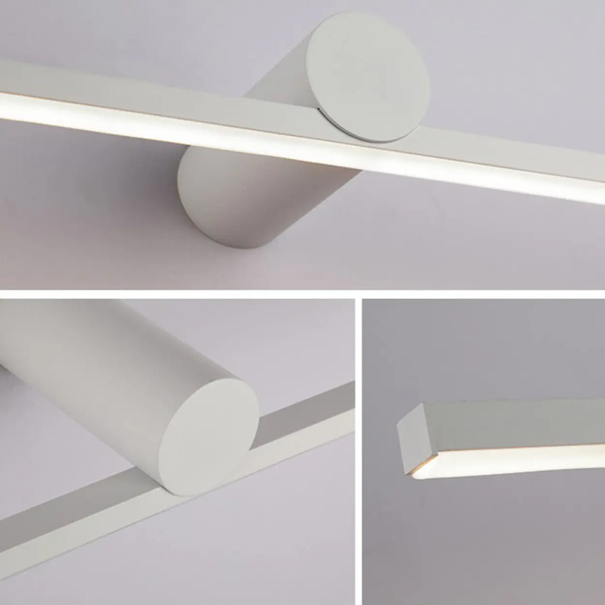 Minimalist Black Linear LED Vanity Wall Light Image - 13