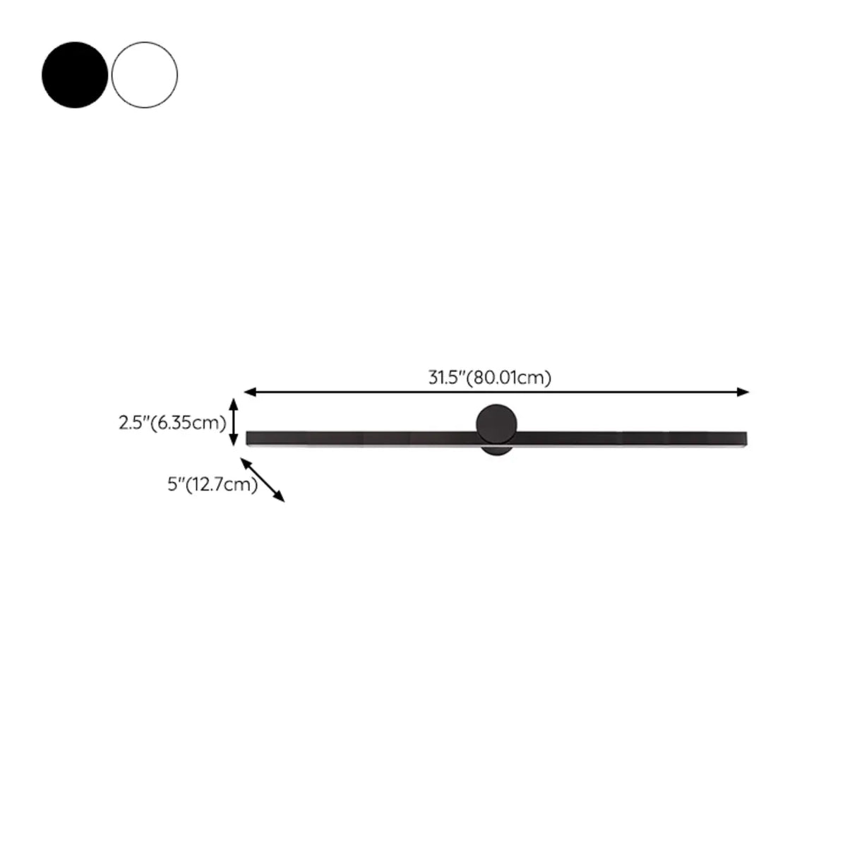 Minimalist Black Linear LED Vanity Wall Light Image - 16