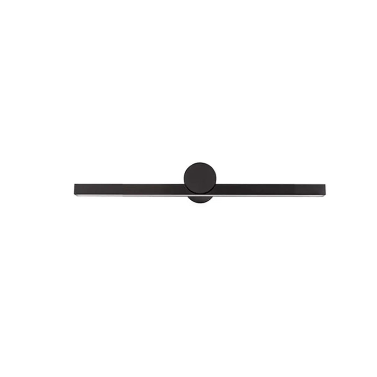 Minimalist Black Linear LED Vanity Wall Light Image - 2