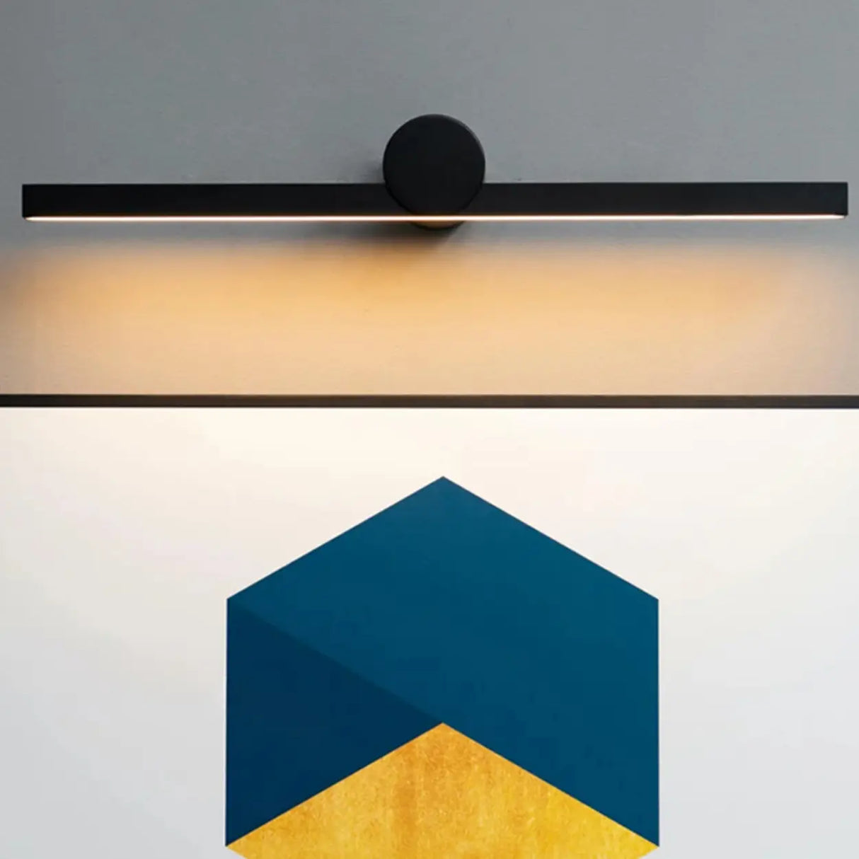Minimalist Black Linear LED Vanity Wall Light Image - 8