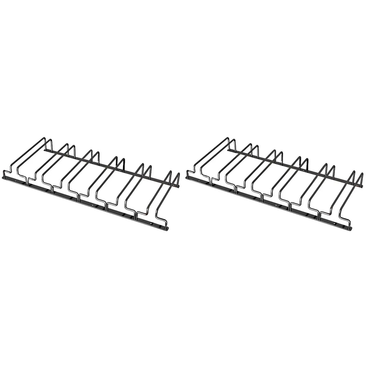 Minimalist Black Metal Hanging Wine Glass Rack Various Sizes Image - 21