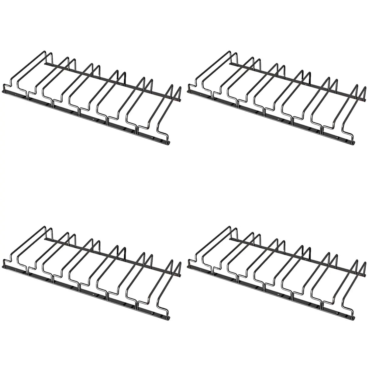 Minimalist Black Metal Hanging Wine Glass Rack Various Sizes Image - 23